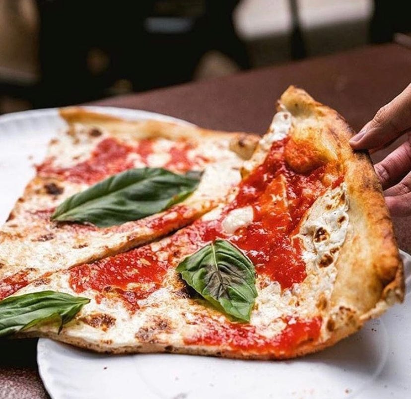 Coal Oven Margherita Pizza Slices